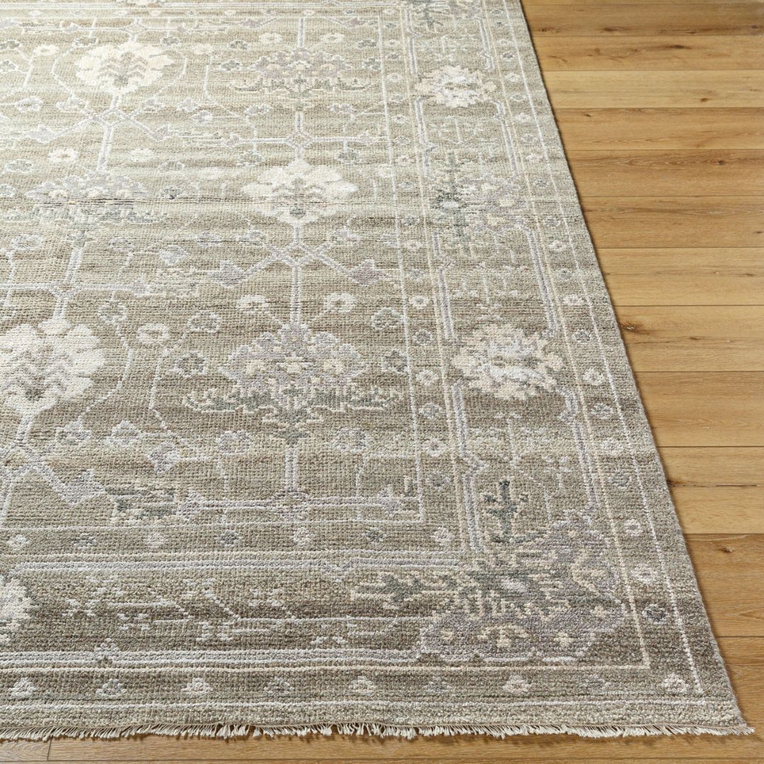 Almeria Hand Knotted Neutral Rug – 366 x 269 cm