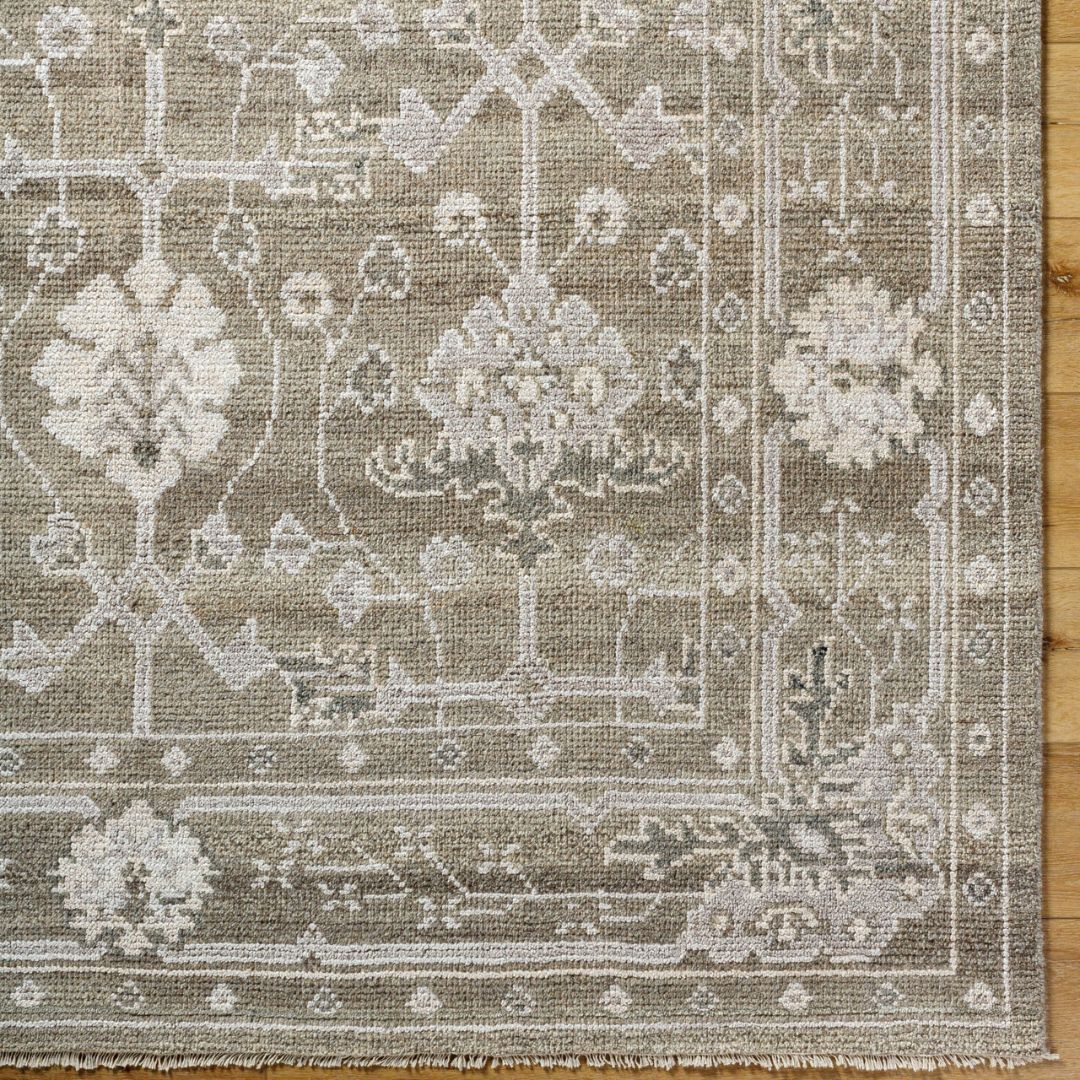 Almeria Hand Knotted Neutral Rug – 366 x 269 cm