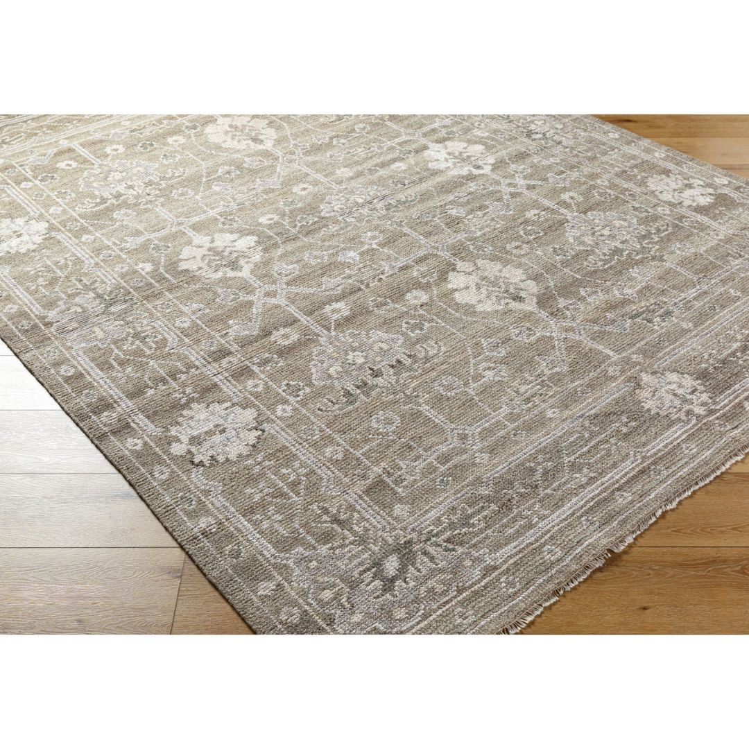 Almeria Hand Knotted Neutral Rug – 366 x 269 cm