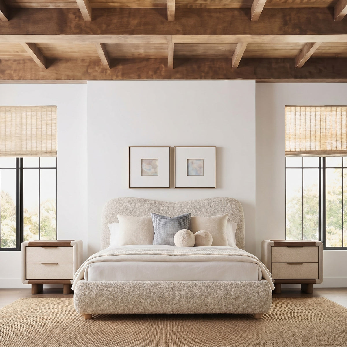 Chadlington Curved Upholstered Bed – King Size