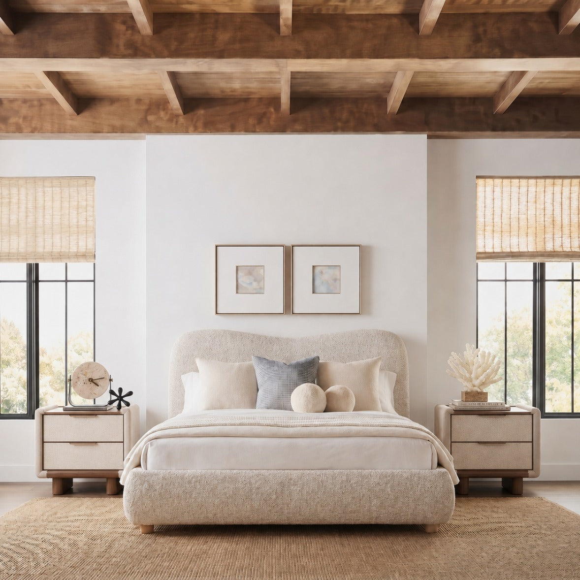 Chadlington Curved Upholstered Bed – King Size
