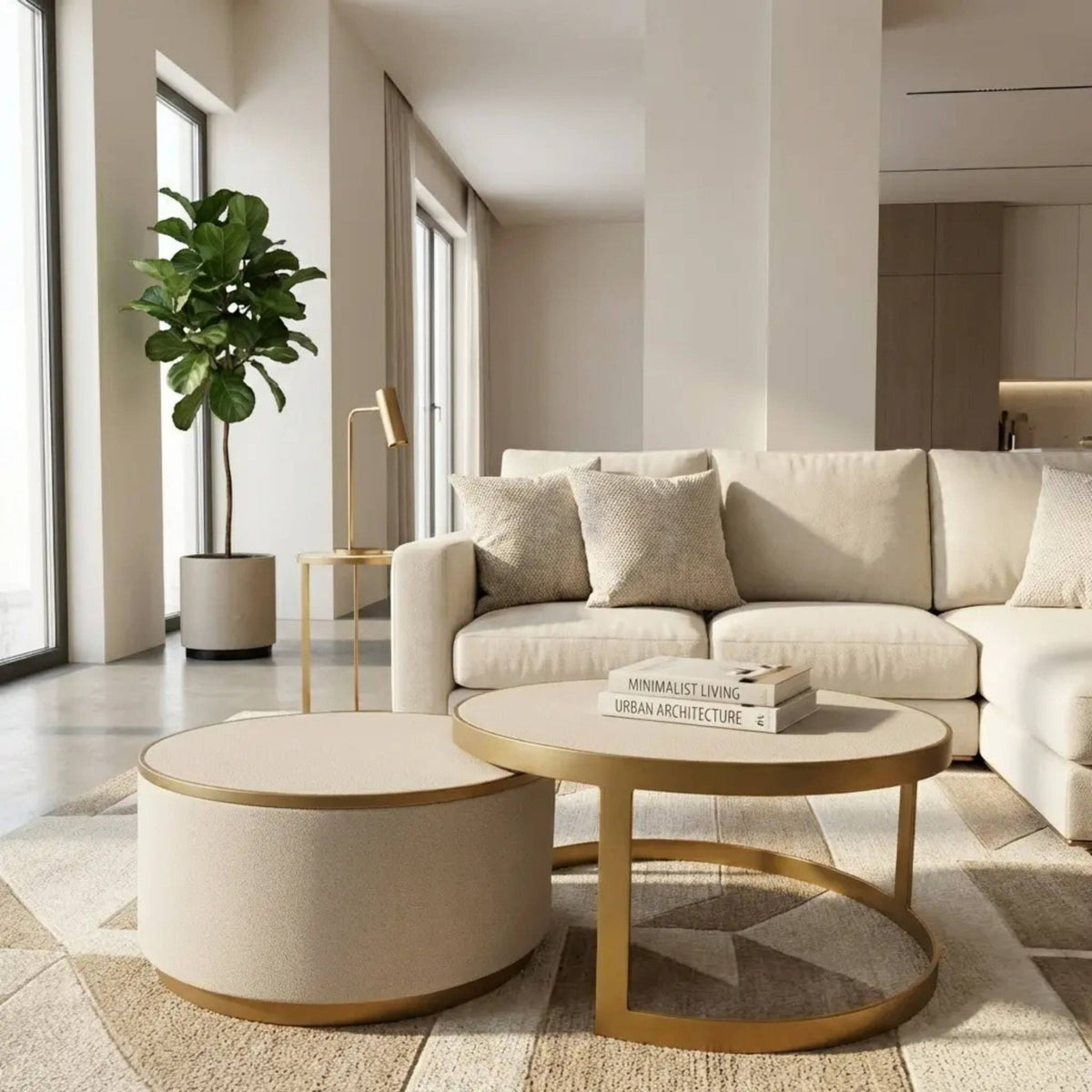 Hazlemere Shagreen Nesting Coffee Table Set