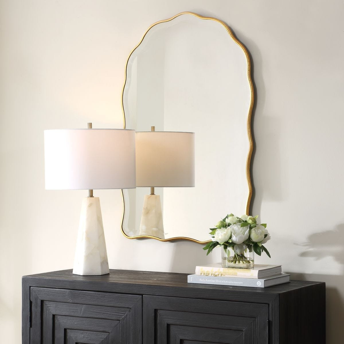 Irregular Arched Mirror – Gold Leaf
