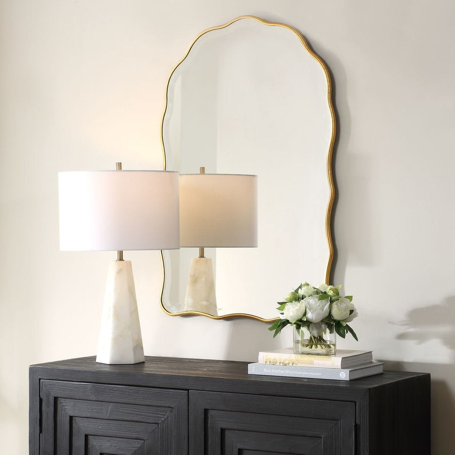 Irregular Arched Mirror – Gold Leaf
