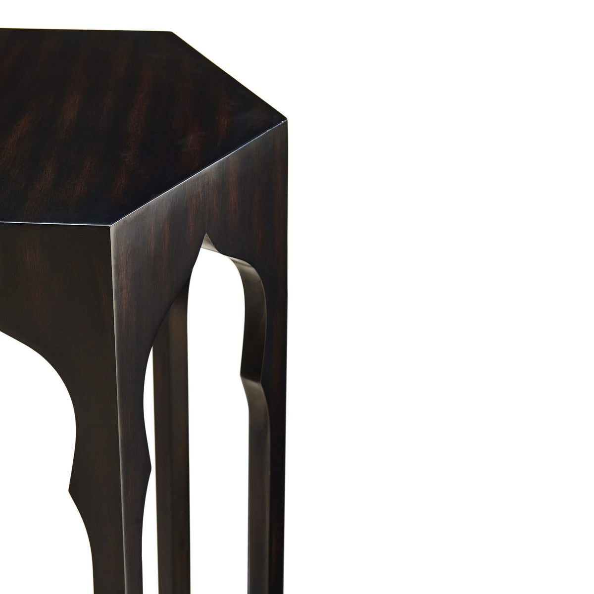 Hexagon Lamp Table – Ebony