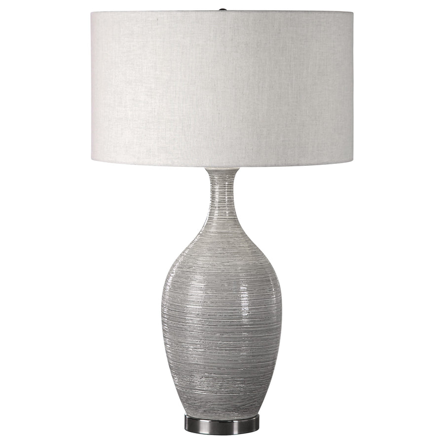Dinah Grey Textured Table Lamp
