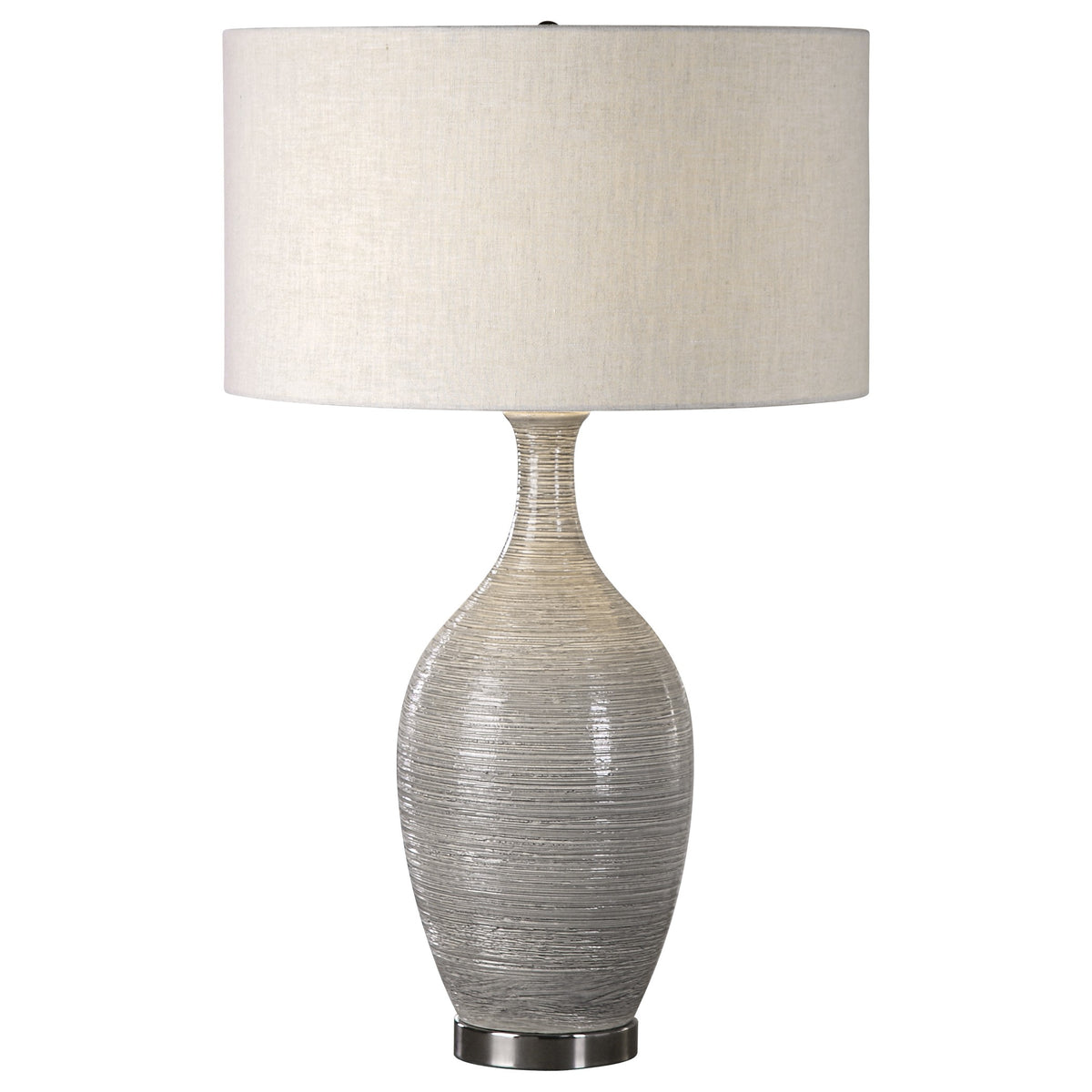 Dinah Grey Textured Table Lamp