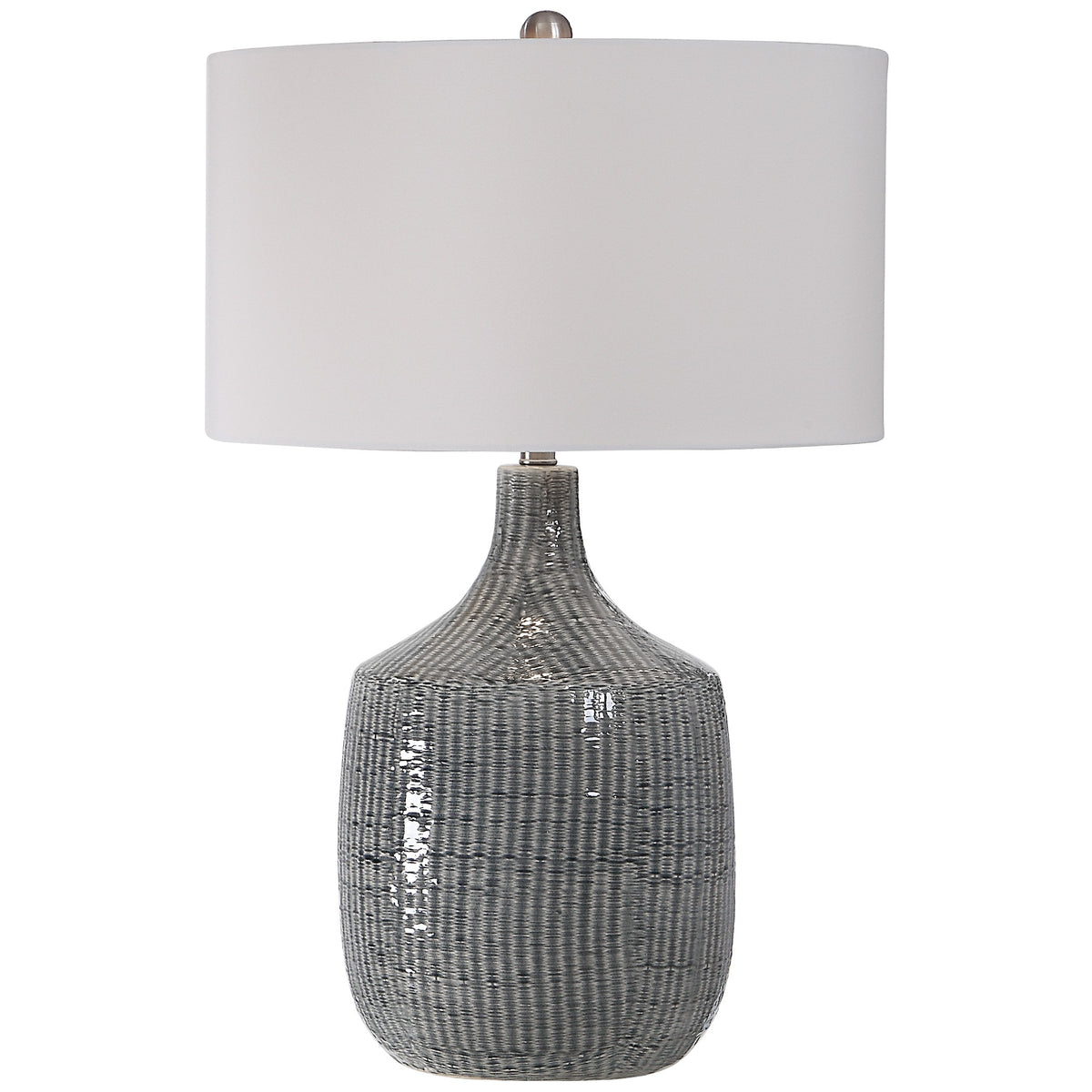 Felipe Distressed Grey Table Lamp