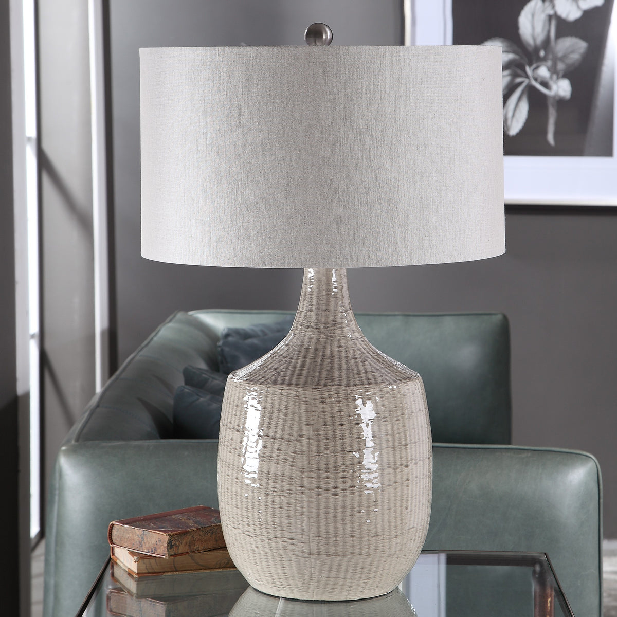 Felipe Grey Table Lamp