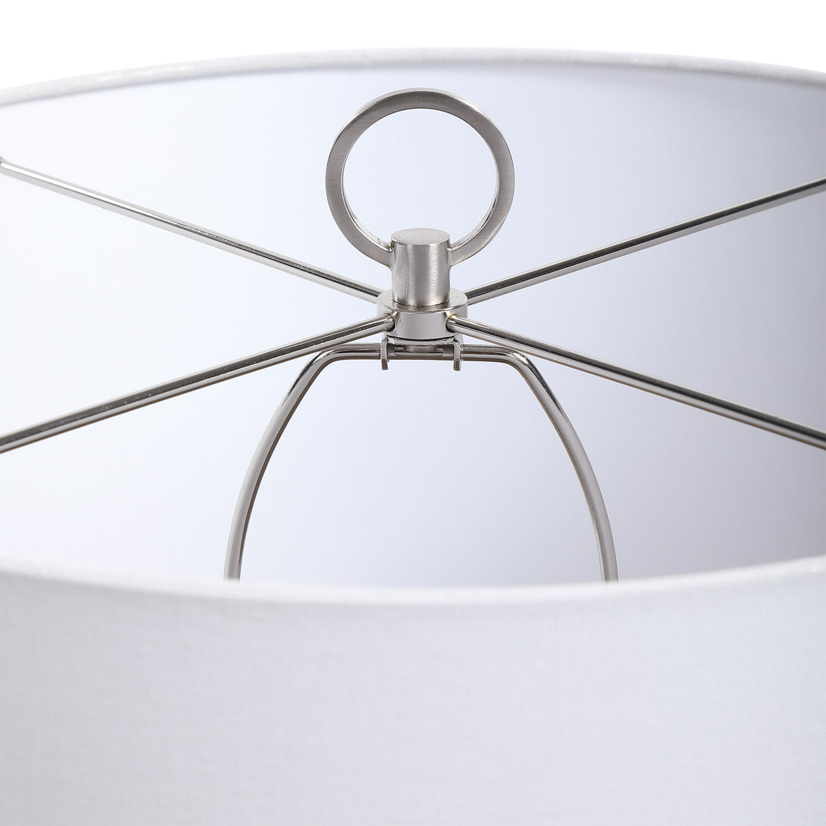 Cyprien Grey and White Table Lamp