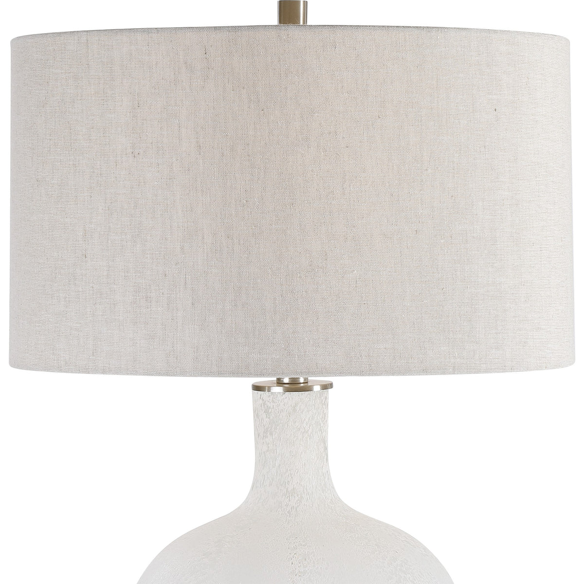 Whiteout Mottled Glass Table Lamp