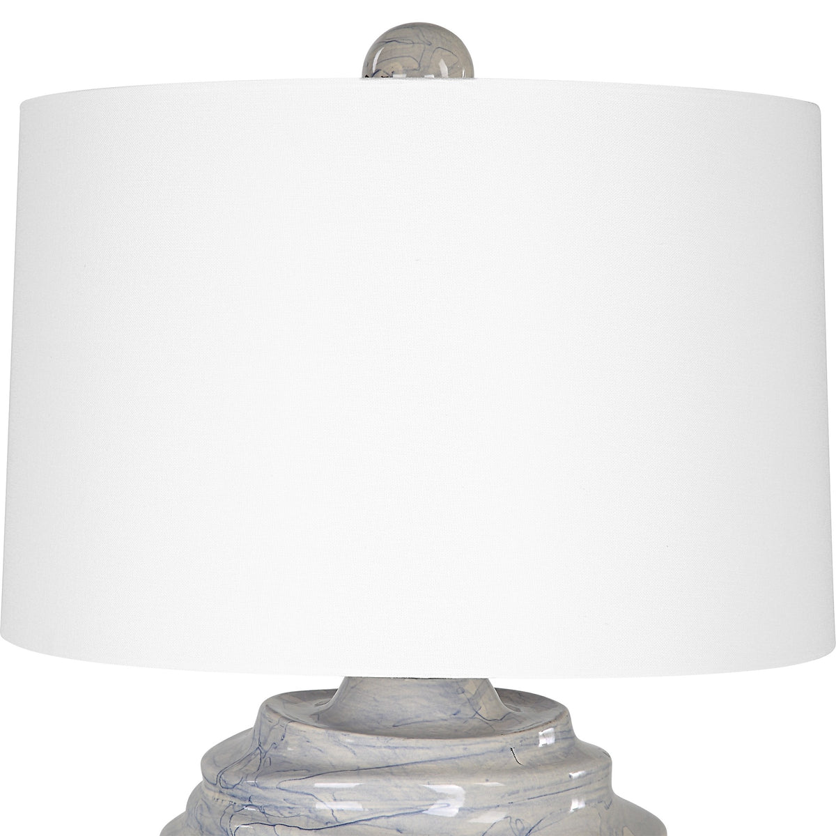 Waves Blue and White Accent Lamp