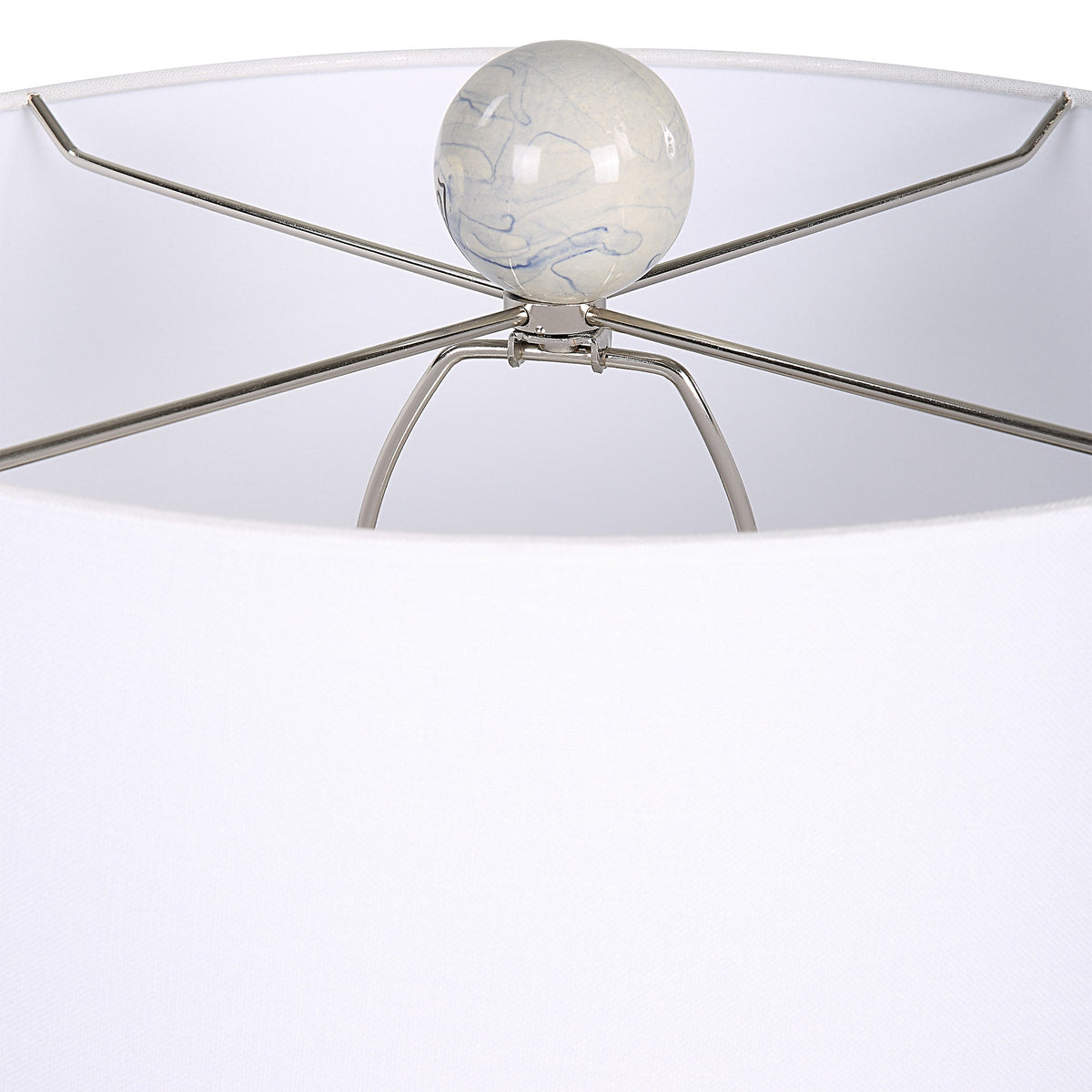 Waves Blue and White Accent Lamp