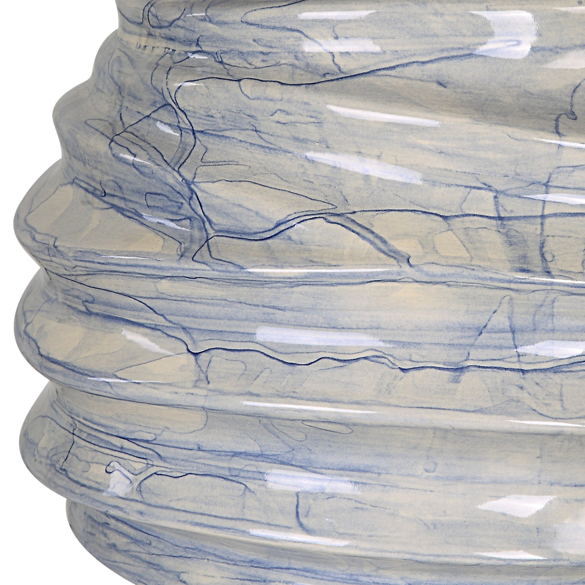 Waves Blue and White Accent Lamp