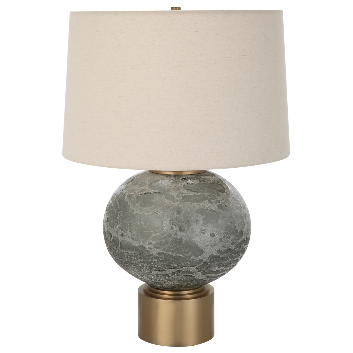Lunia Grey Glass Table Lamp