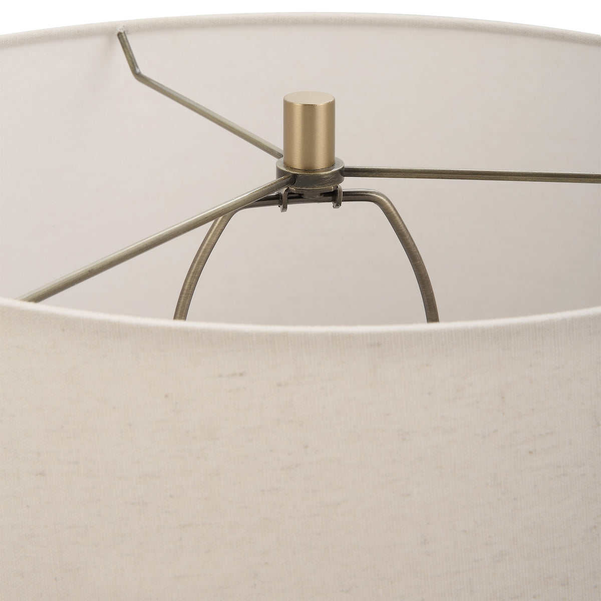 Lunia Grey Glass Table Lamp