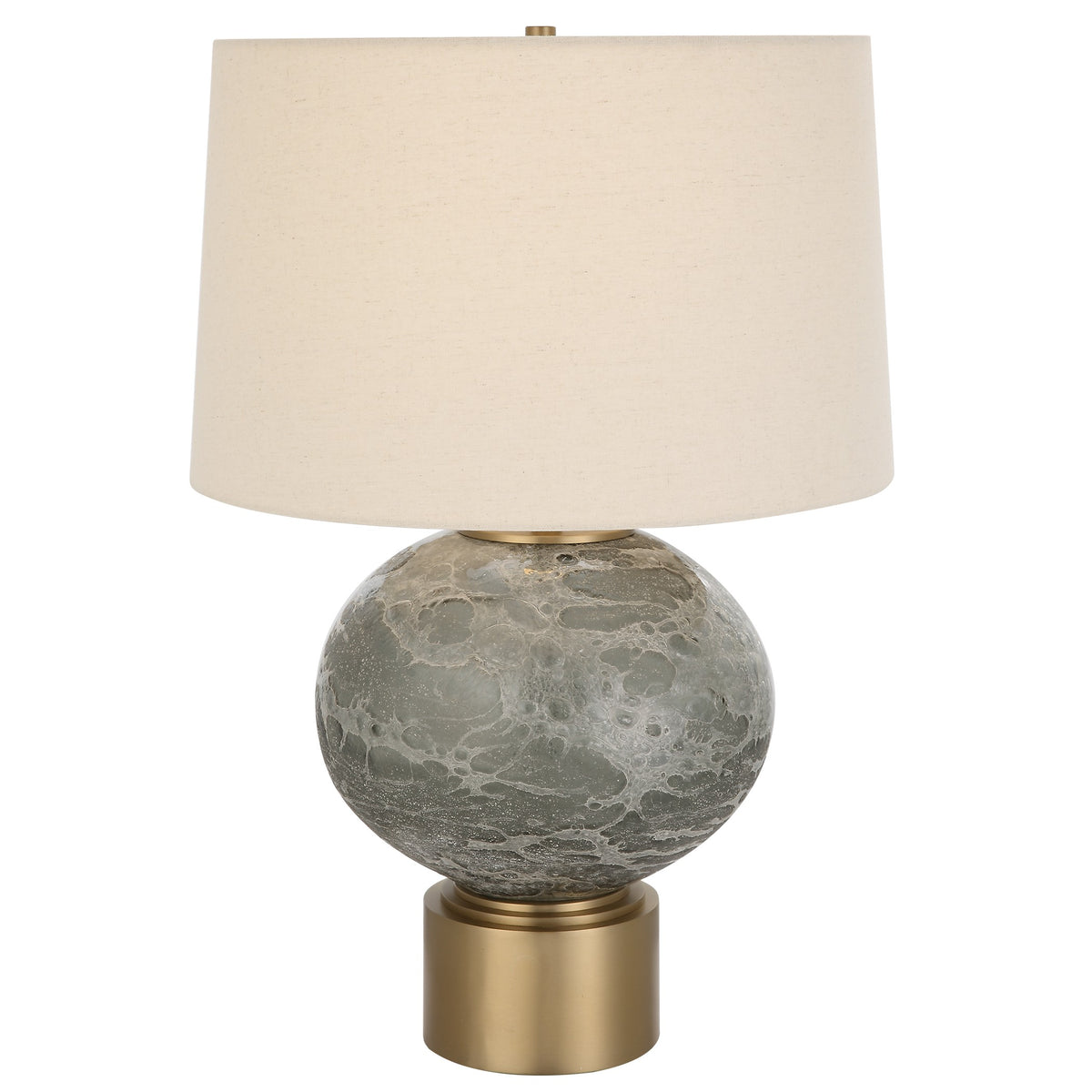 Lunia Grey Glass Table Lamp