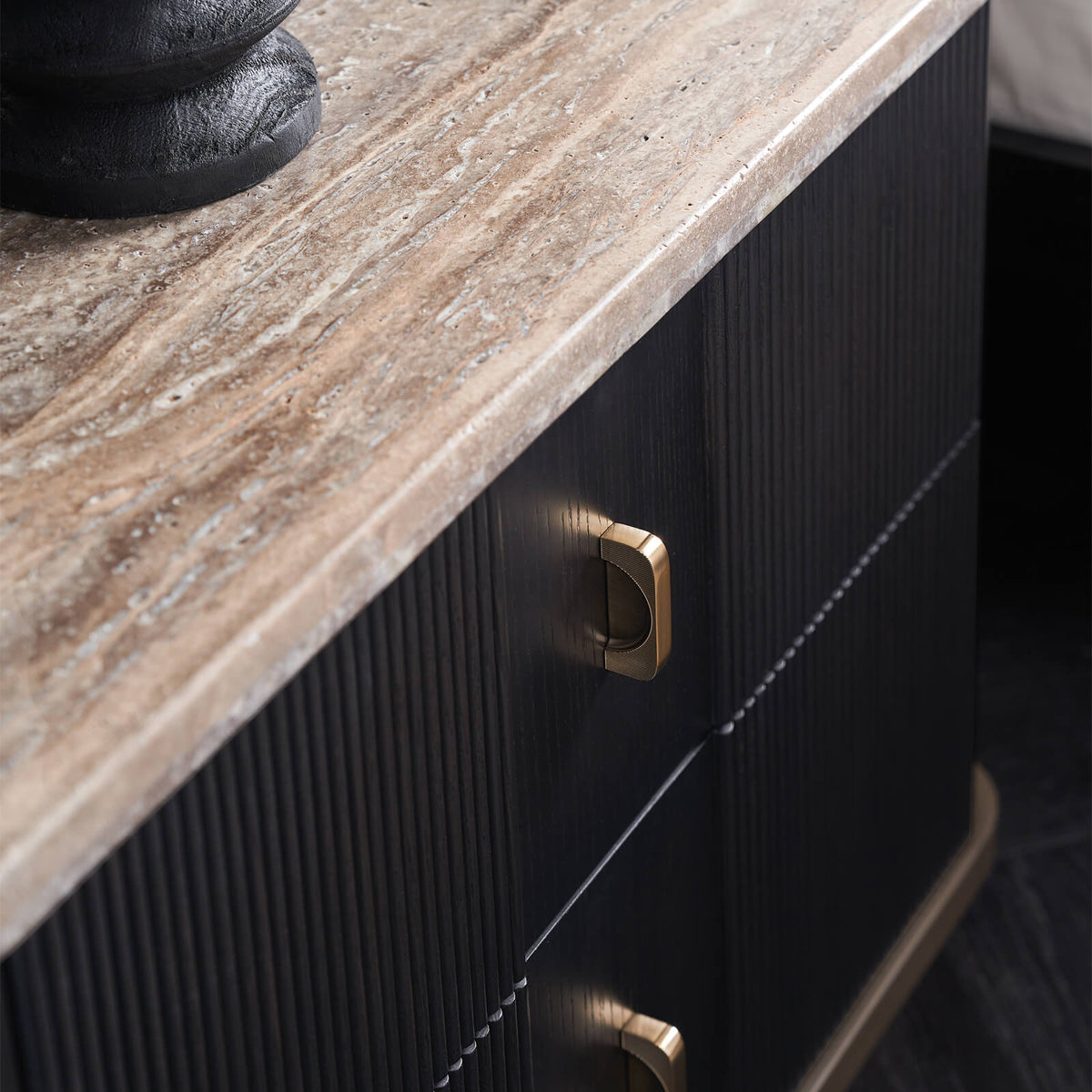 Rhythm Bedside Table – Black