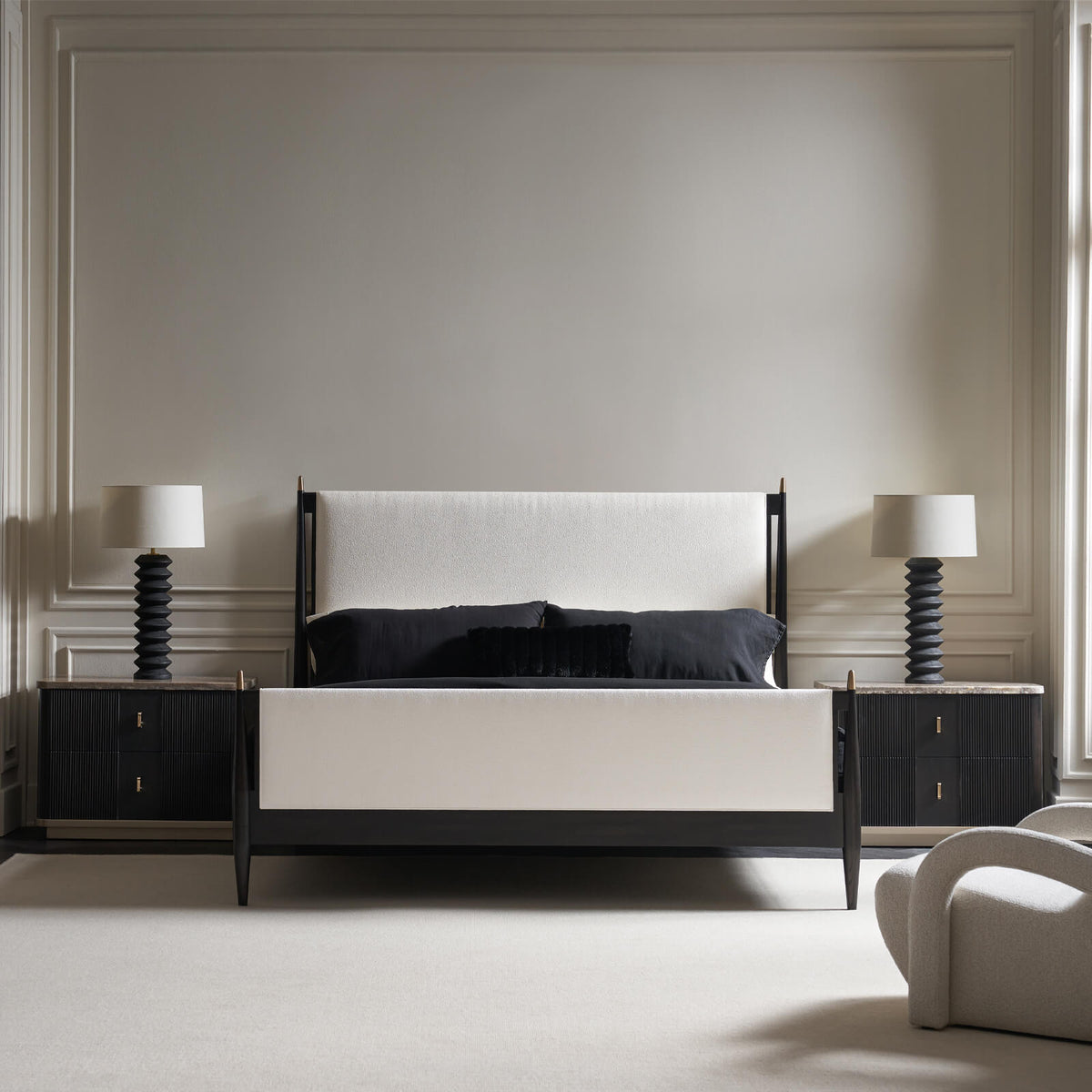 Rhythm Bedside Table – Black