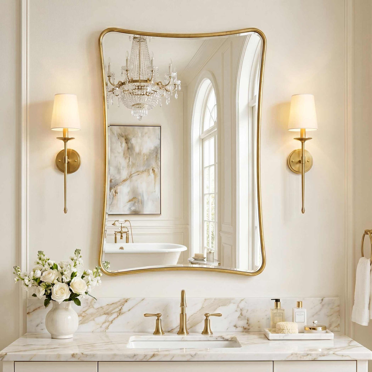 Marianne Mirror – Gold Leaf