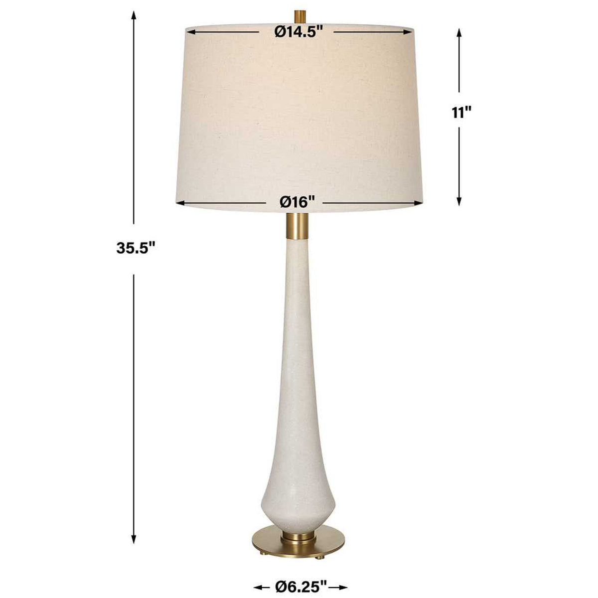 Marille Ivory Stone Table Lamp