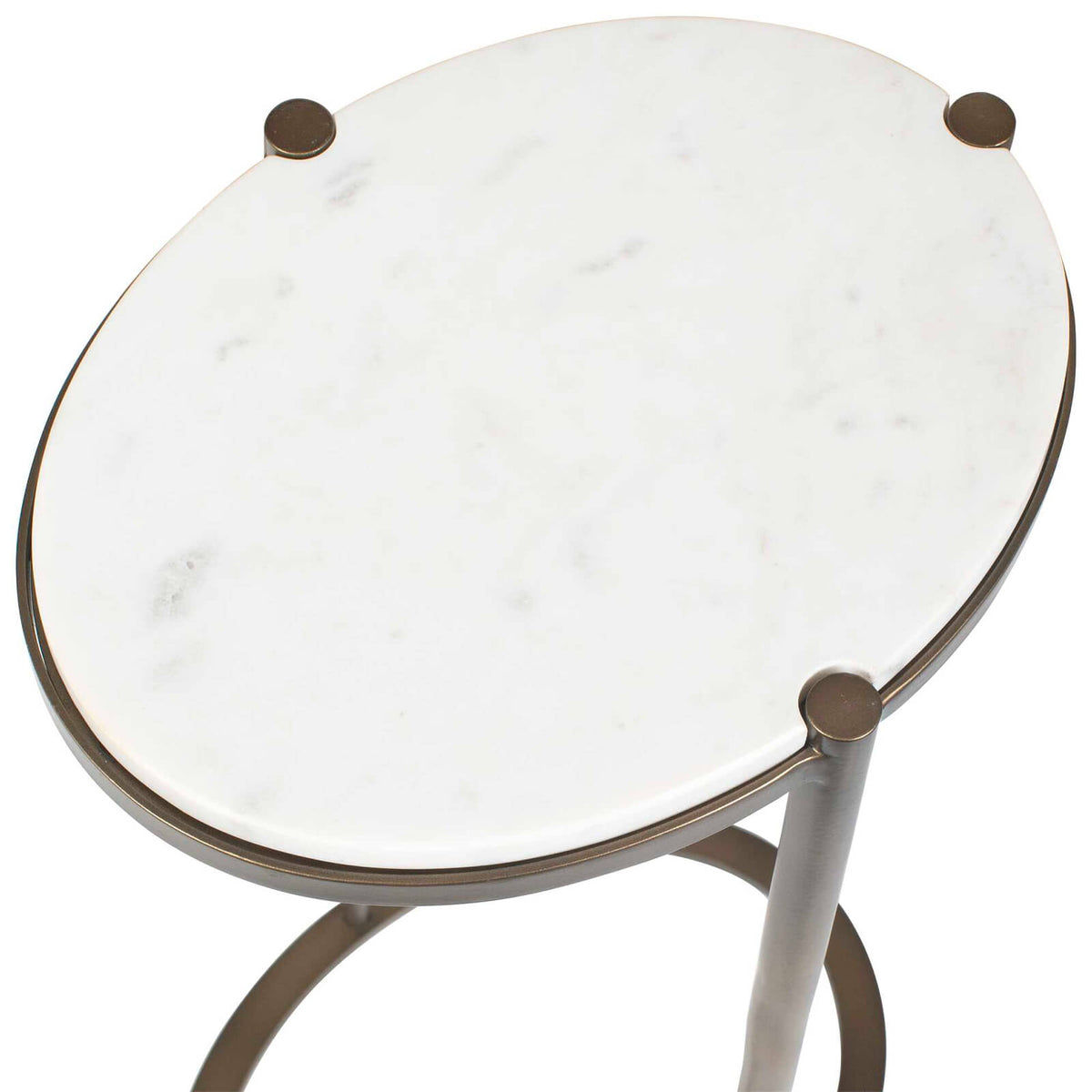 Mercier Round Marble Side Table