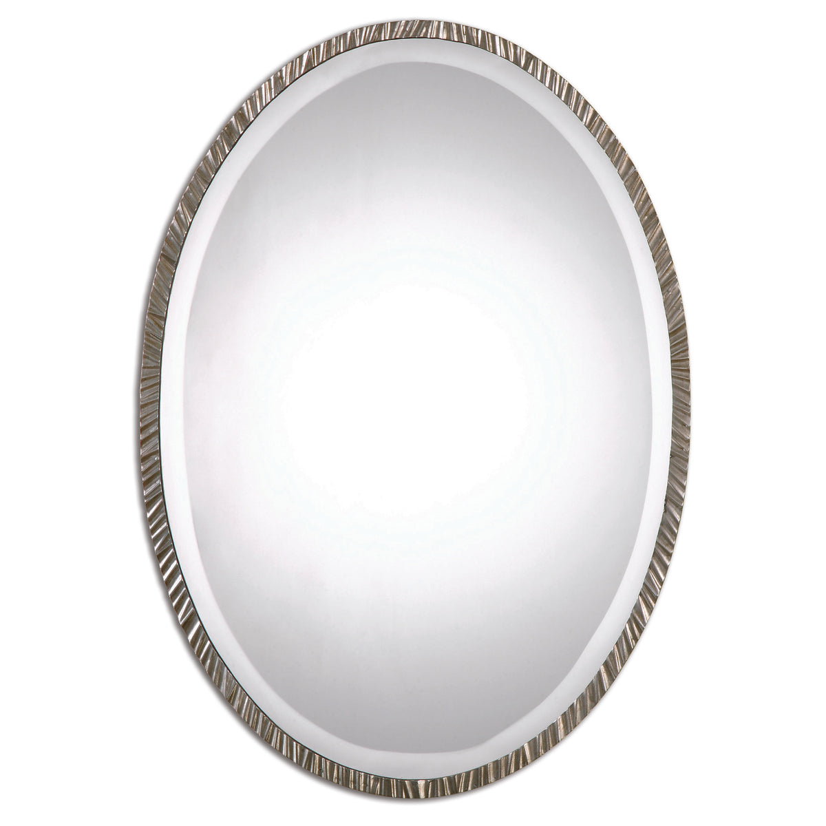 Annadel Oval Mirror – Polished Nickel