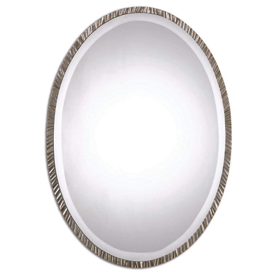 Annadel Oval Mirror – Polished Nickel