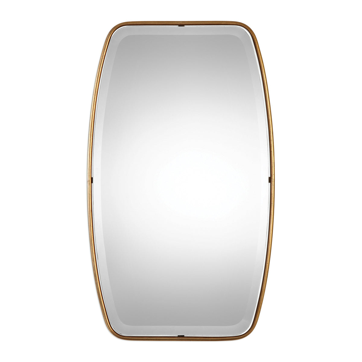 Canillo Rectangular Mirror – Antiqued Gold