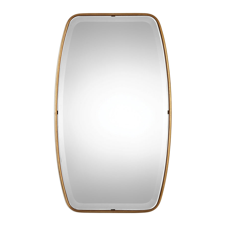 Canillo Rectangular Mirror – Antiqued Gold