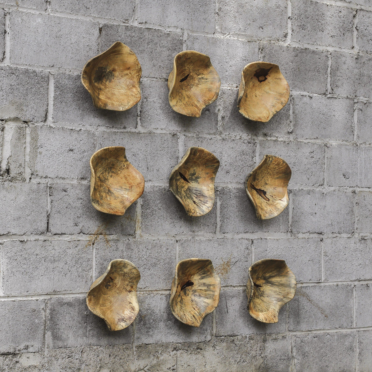 Tamarine Wood Wall Art – Set of 3