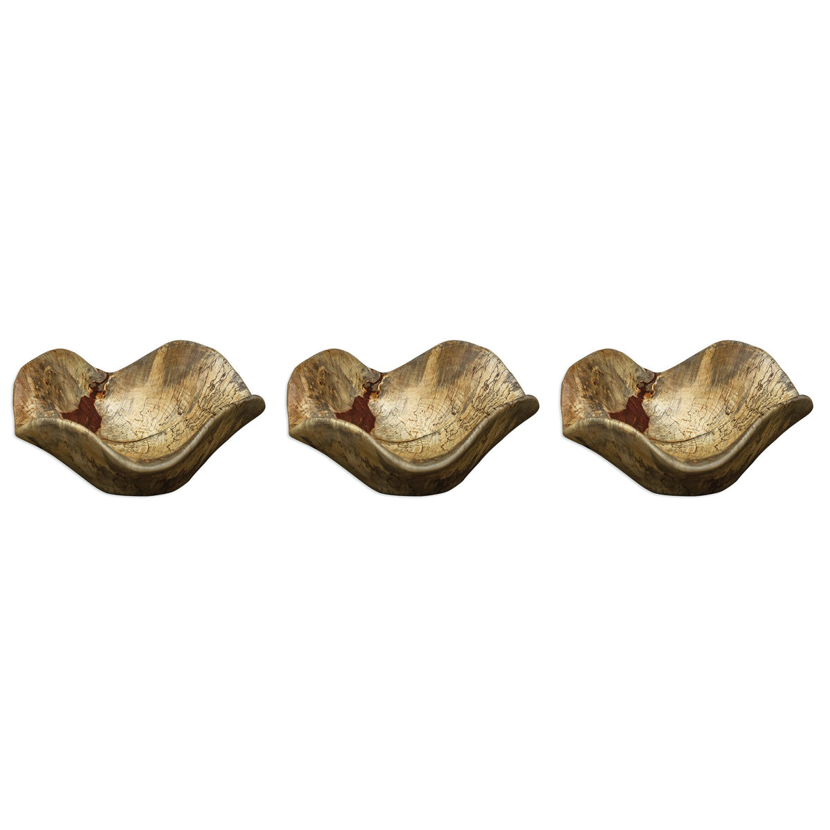 Tamarine Wood Wall Art – Set of 3