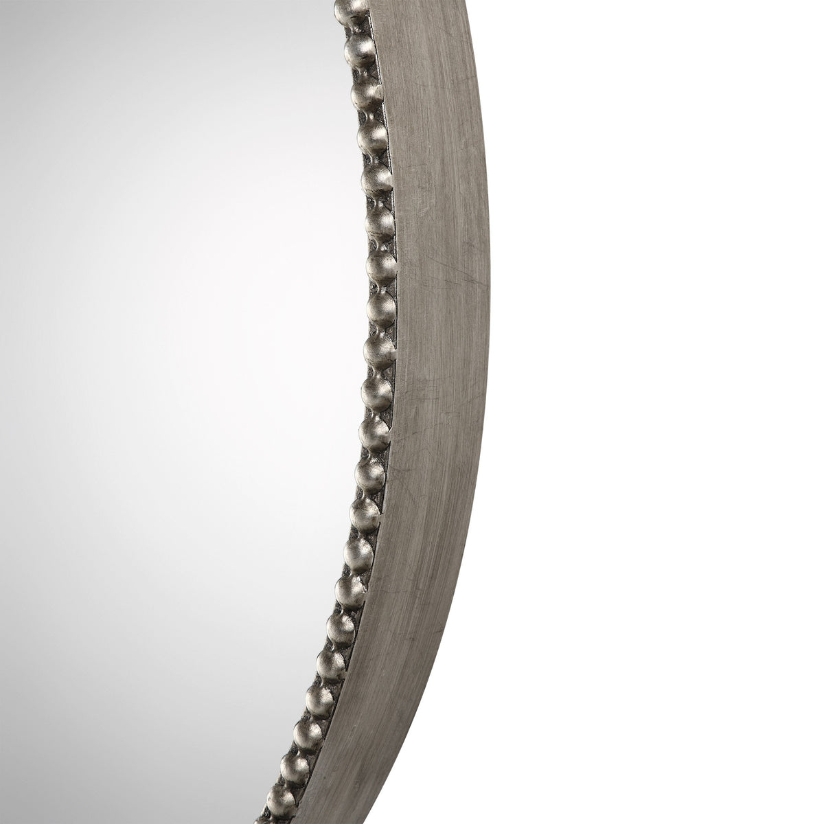 Stefania Beaded Round Mirror