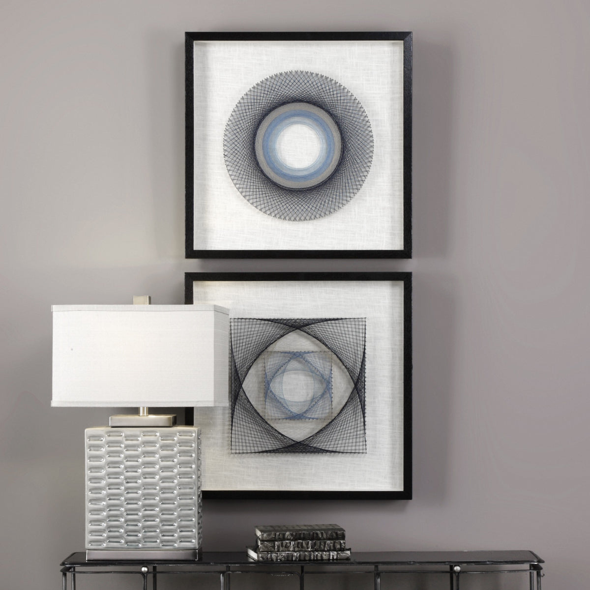 String Duet Geometric Art – Set of 2