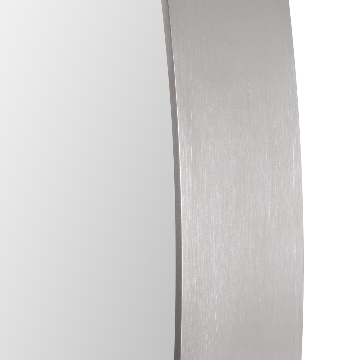 Pursley Brushed Nickel Oval Mirror