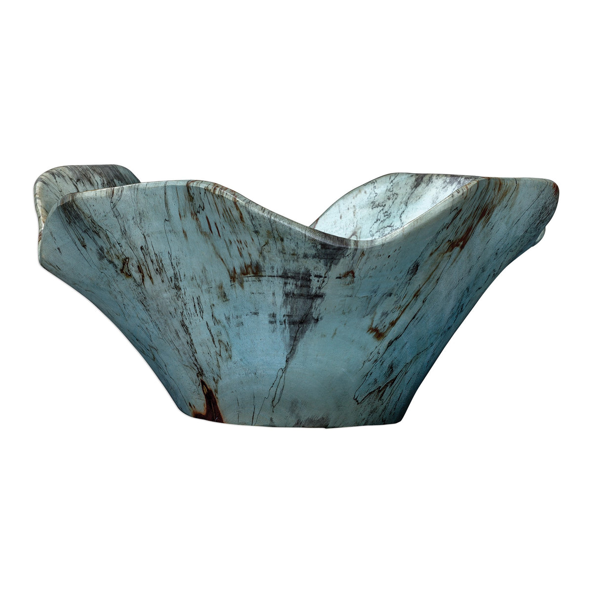 Teo Wall-Mounted Wooden Bowls – Set of 3, Blue