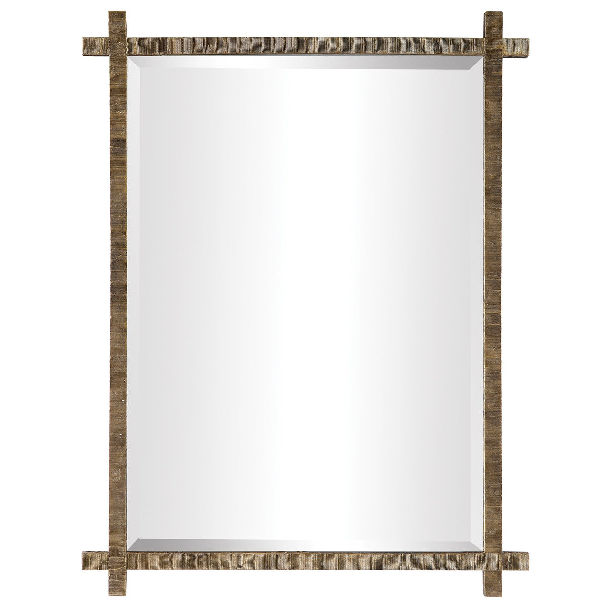 Abanu Rectangular Vanity Mirror – Gold