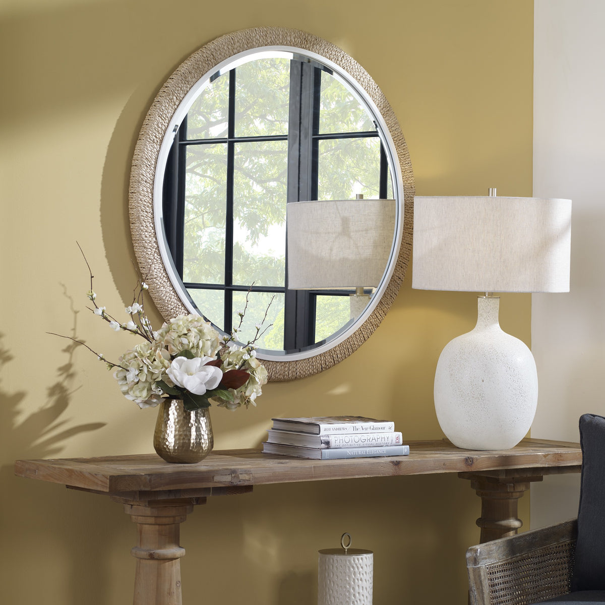 Carbet Round Rope Mirror