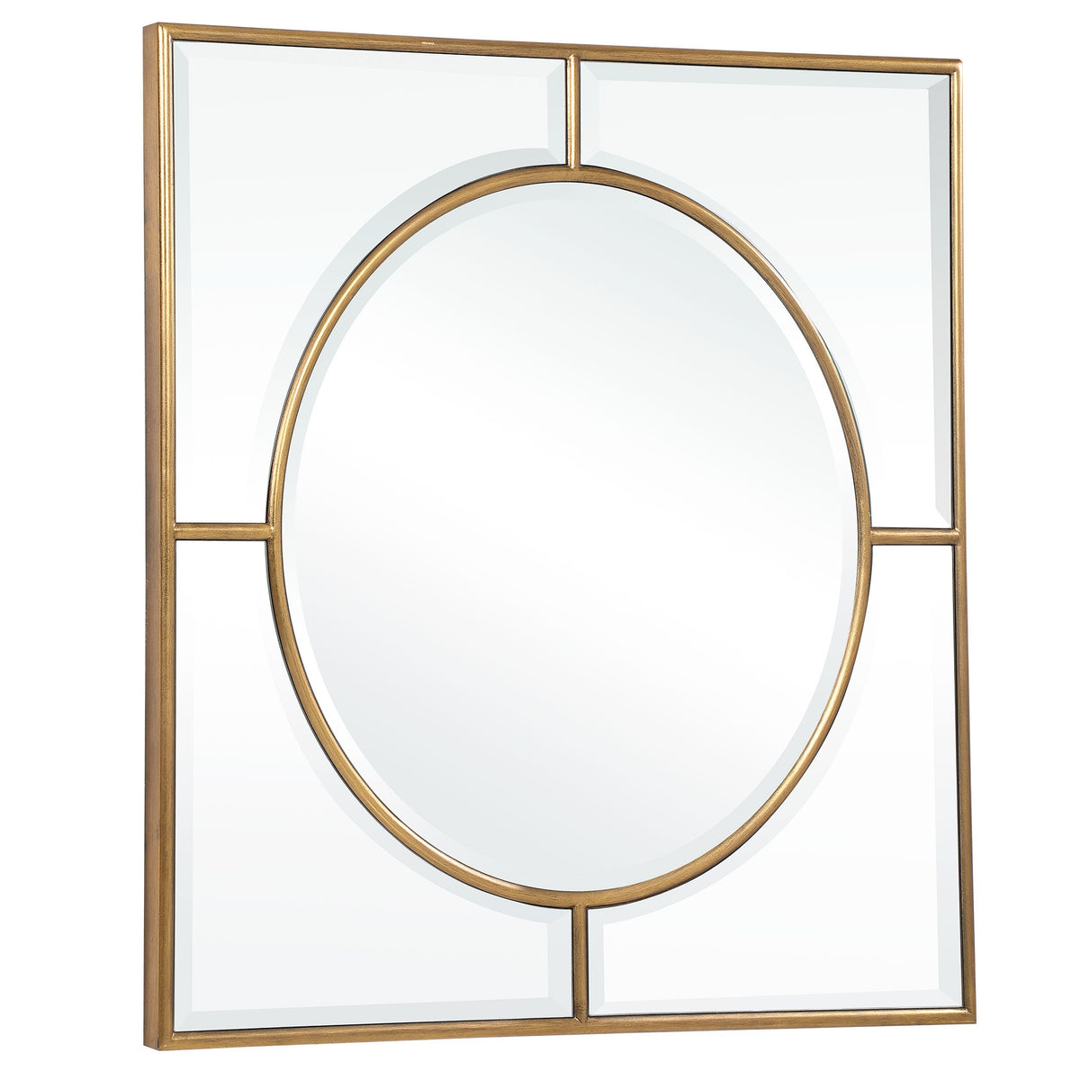 Stanford Square Mirror – Gold