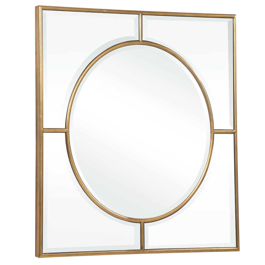 Stanford Square Mirror – Gold