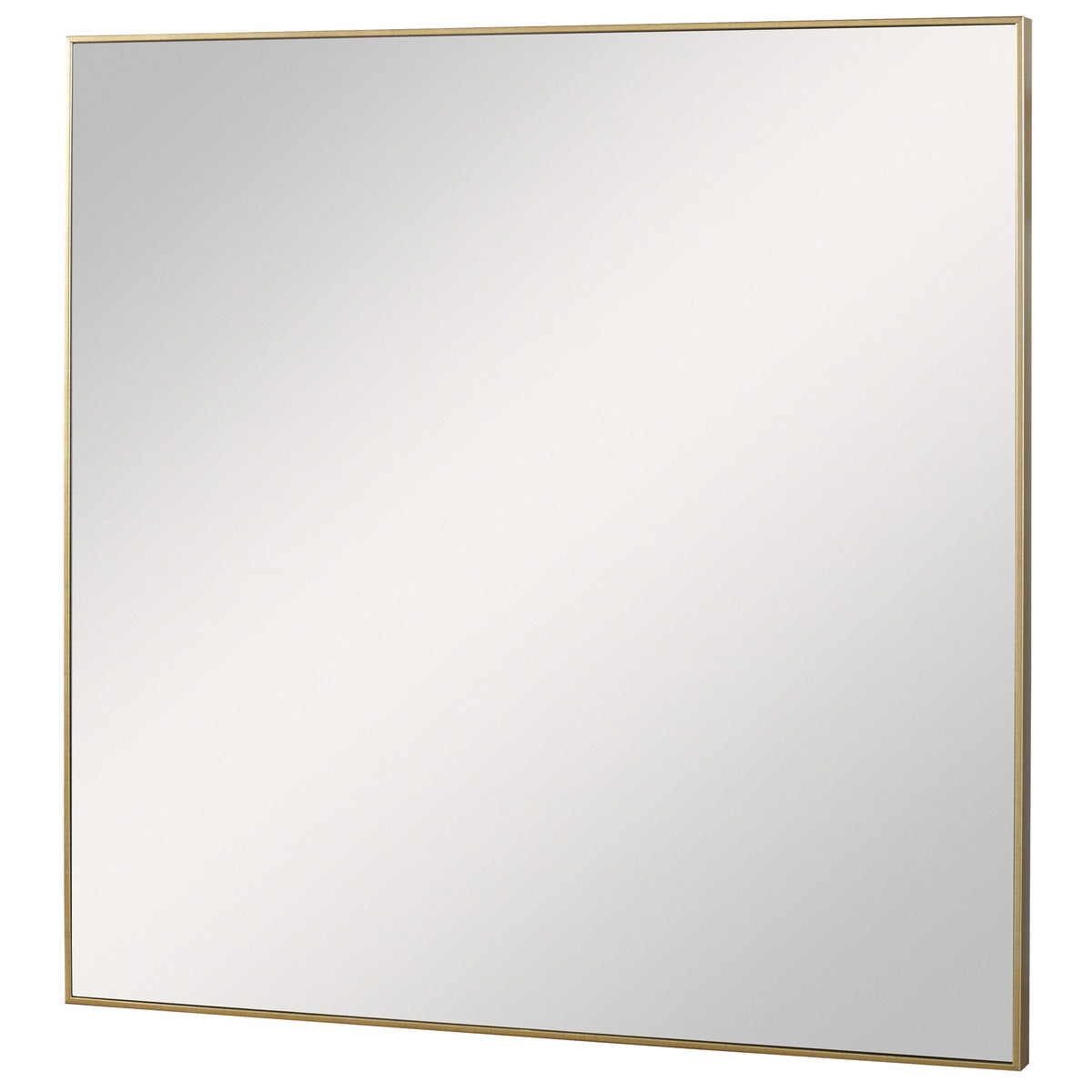 Alexo Square Mirror – Brushed Gold