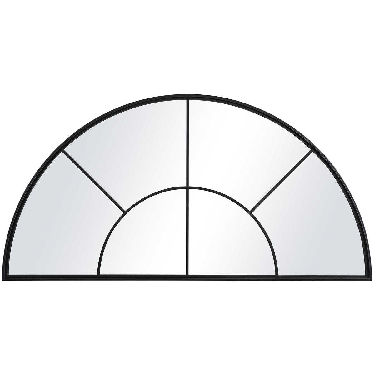 Rousseau Iron Window Arch Mirror