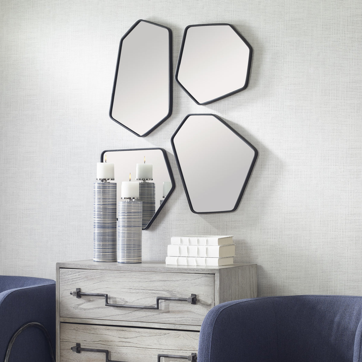 Linneah Black Mirrors, Set of 4