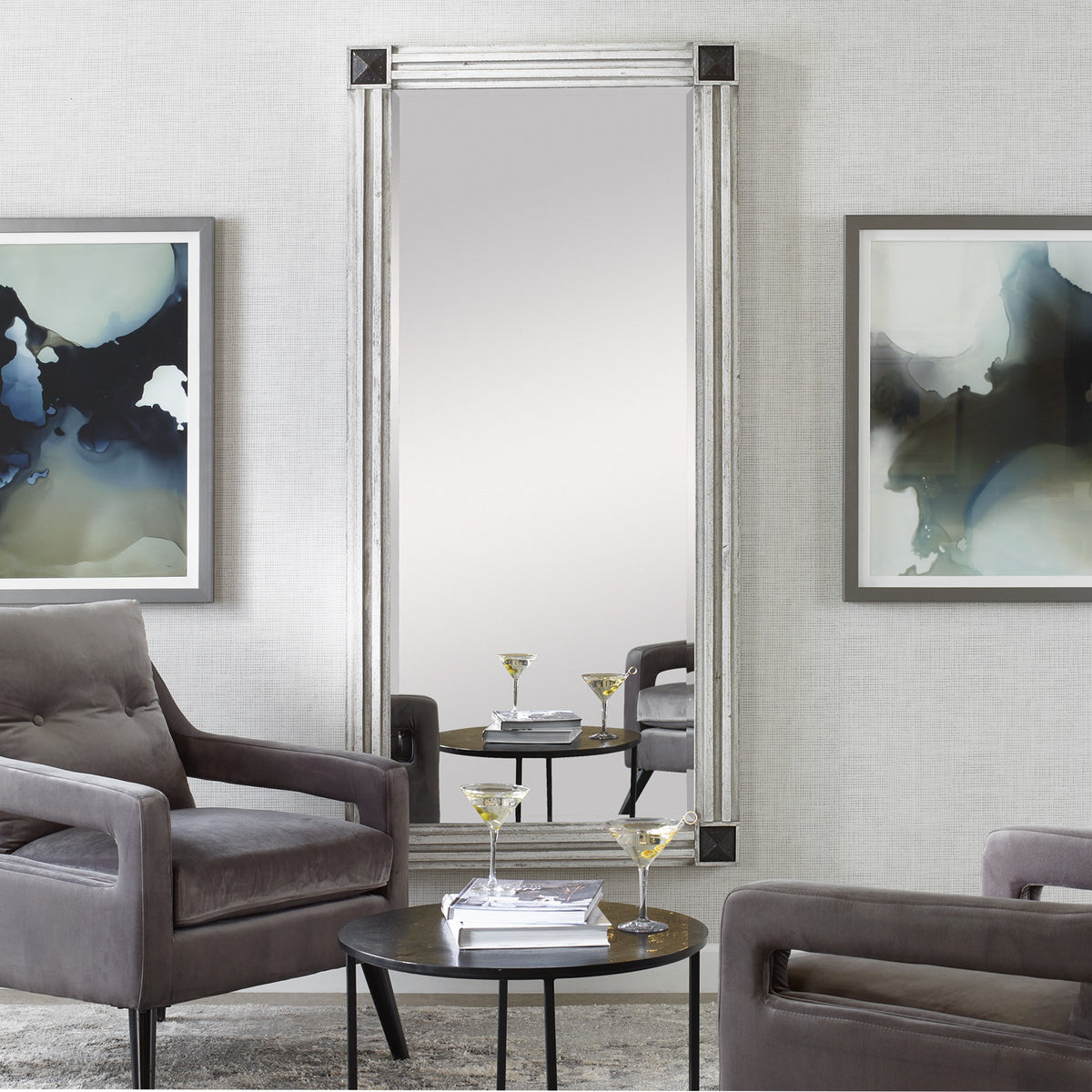 Manor Distressed Oversized Mirror