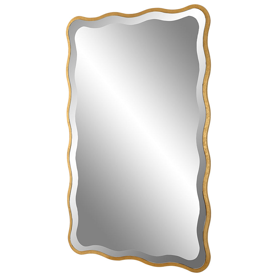 Aneta Gold Scalloped Mirror