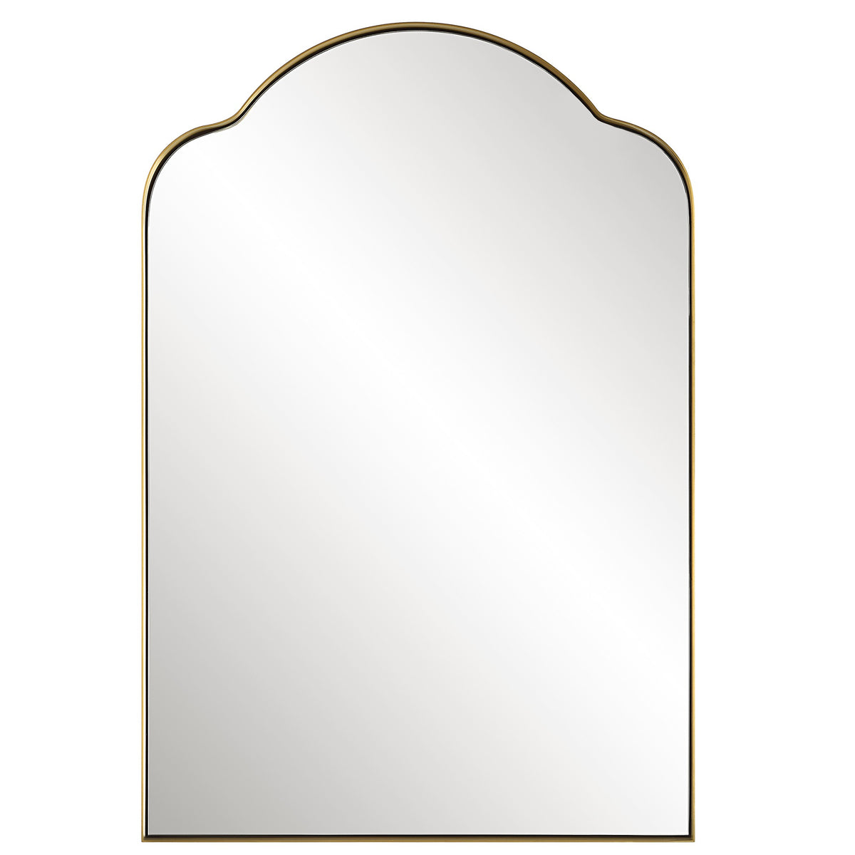 Sidney Arched Mirror – Brass