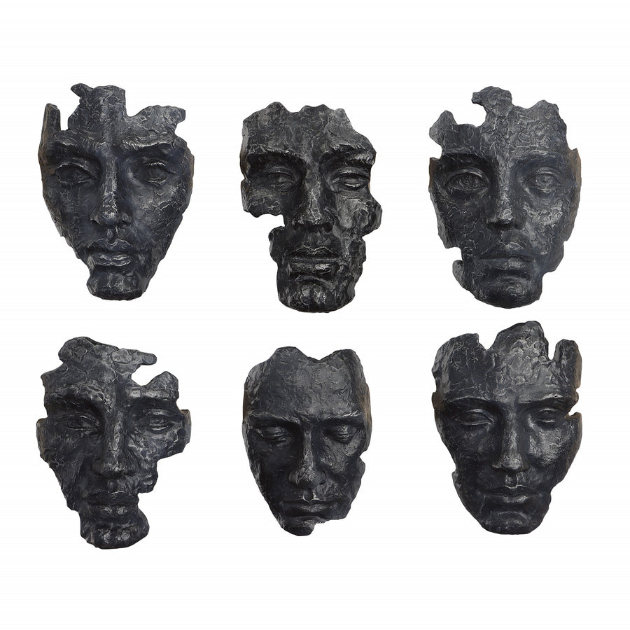 Self-Portrait Metallic Wall Décor – Set of 6