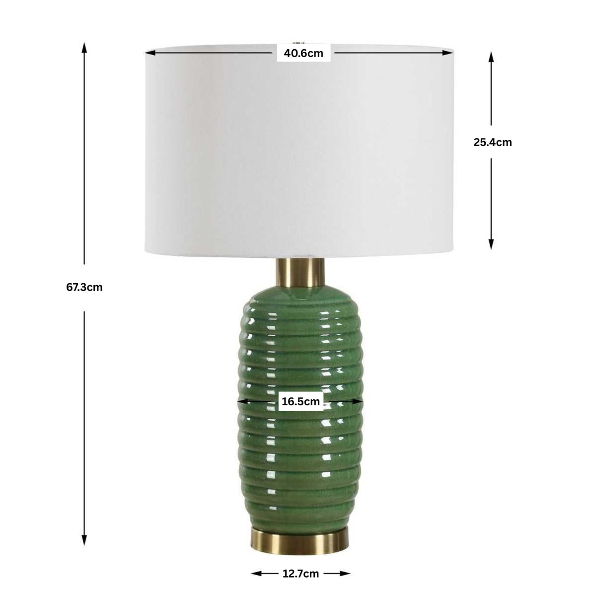 Oakley Table Lamp – Green