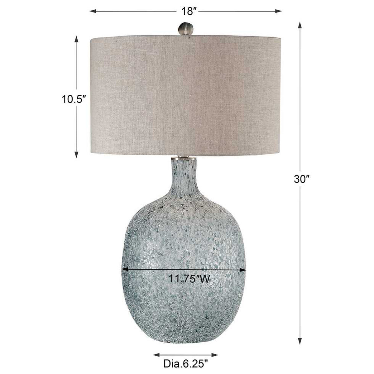 Oceaonna Glass Table Lamp
