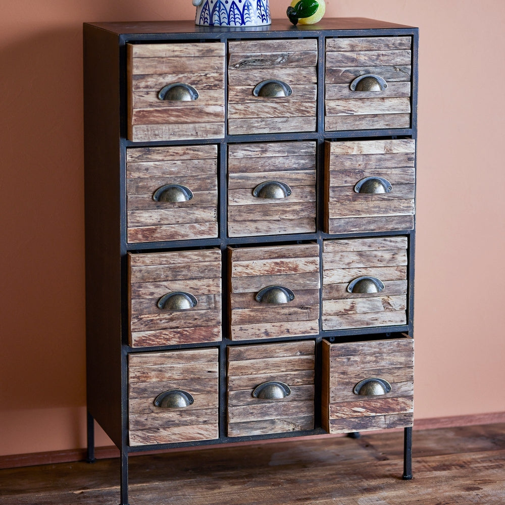 Matteo Chest of Drawers - Black Metal